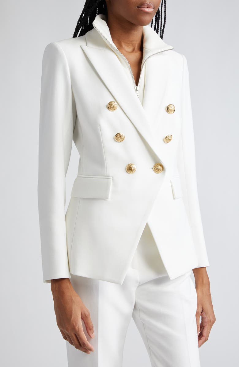 Veronica Beard Miller Linen Blend Dickey Jacket, Alternate, color, 