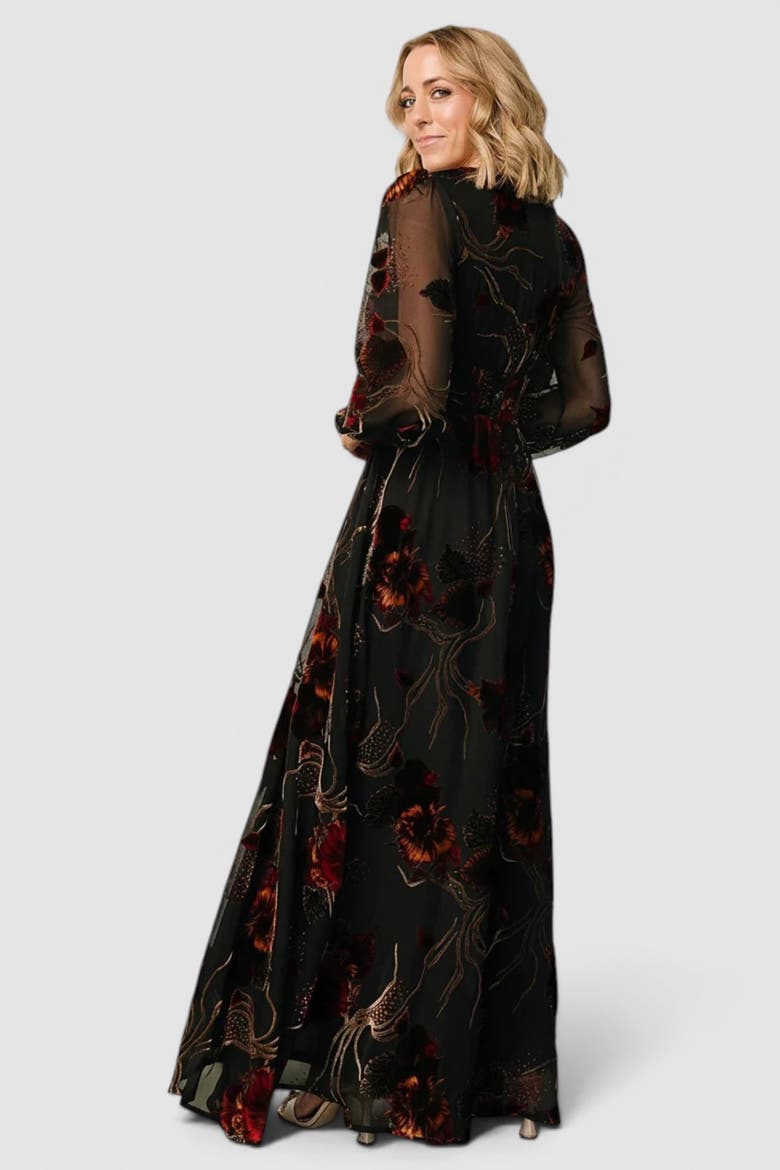 Mikla Maxi Dress, Alternate, color, Black Multi