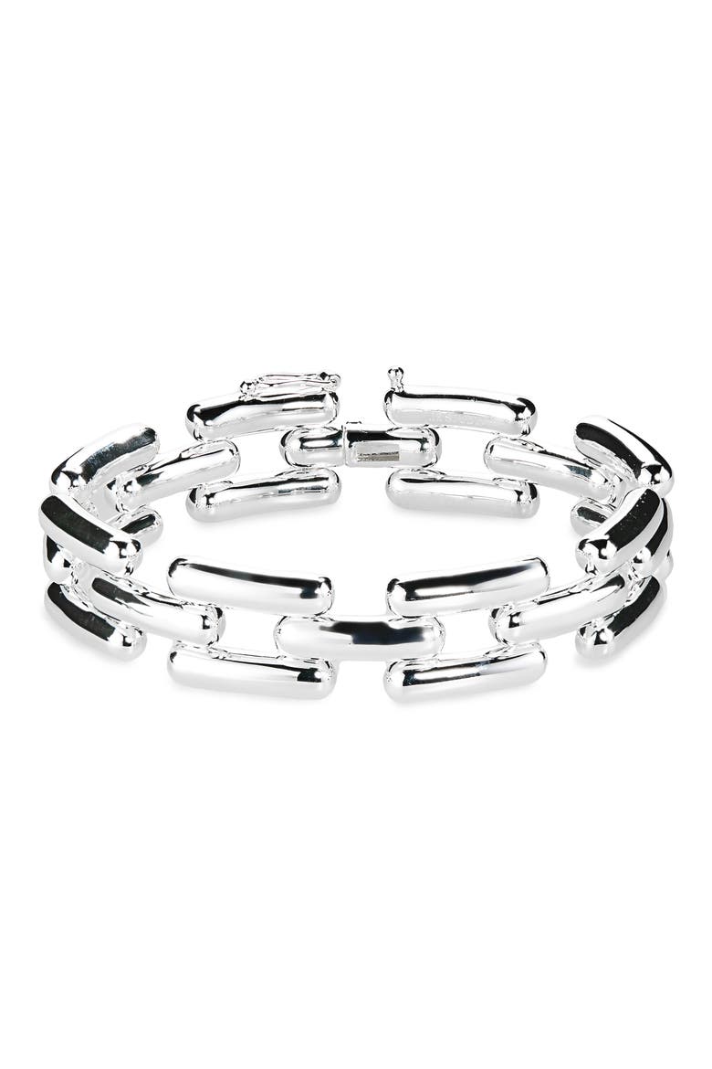 The Freya Bangle Bracelet, Main, color, SILVER