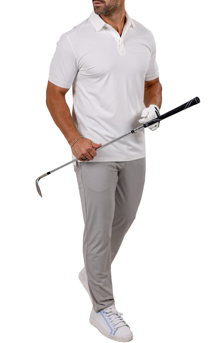 Maceoo Marthyr0019 White Golf Polo, Alternate, color, White