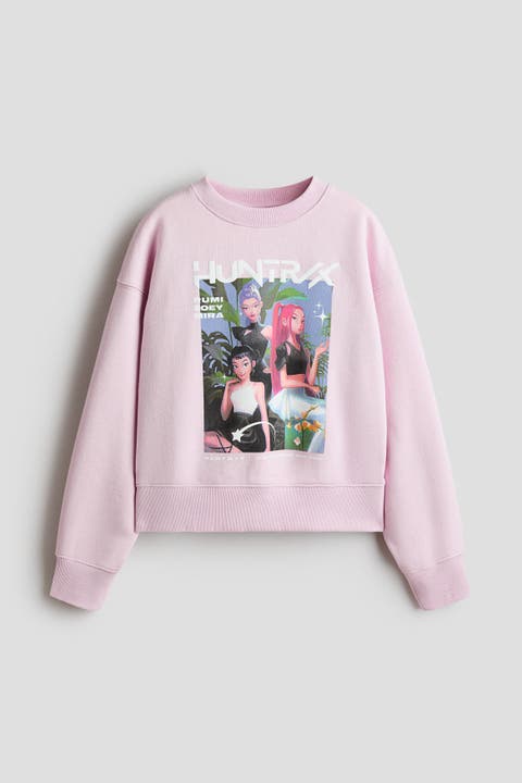 Print-motif Sweatshirt