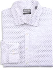 Michael Kors Big & Tall Non-Iron Geometric Print Dress Shirt
