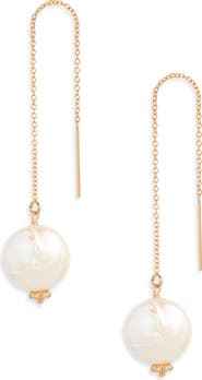 Kiara by Ki-Ele Brooklyn Freshwater Pearl Threader Earrings