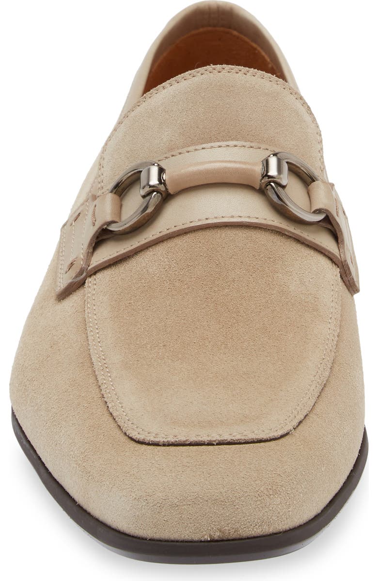 Magnanni Rafa Apron Toe Bit Loafer, Alternate, color, Cream/ Torba