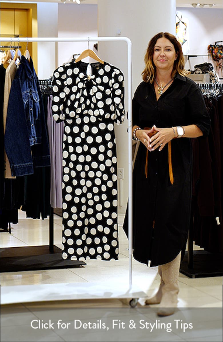 Spot Keyhole Midi Dress, sales video thumbnail