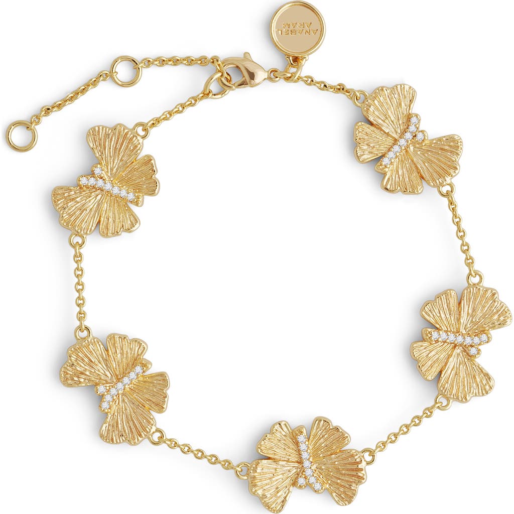 Anabel Aram Jewelry Butterfly Station Bracelet in Gold  product