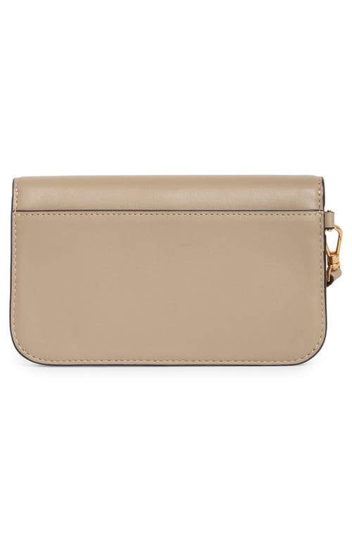 Kate Spade New York Dakota Smooth Leather Flap Wristlet In Brown