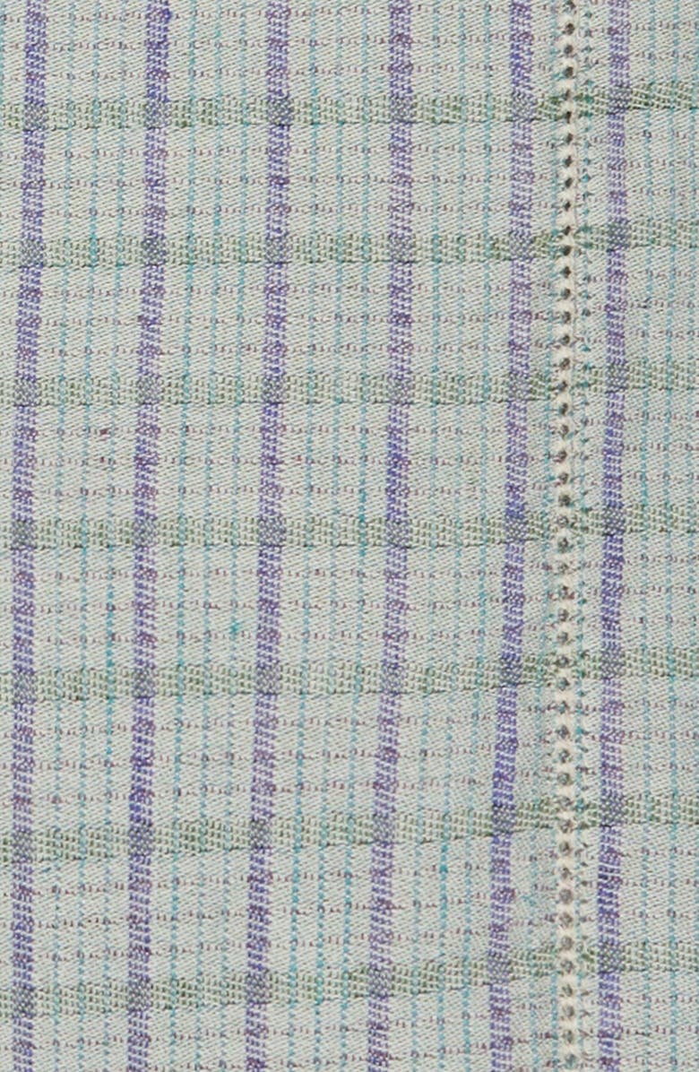 COMMUNE Set of 4 Handloom Linen Napkins, Alternate, color, Green Multi