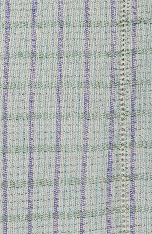 Commune Set Of 4 Handloom Linen Napkins In Green