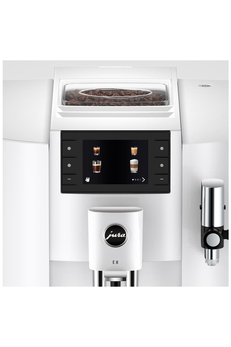 E8 Automatic Coffee Machine, Alternate, color, WHITE