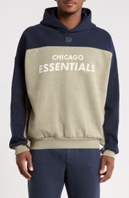 Fear of God Essentials Chicago Bears 90s Relaxed Colorblock Hoodie