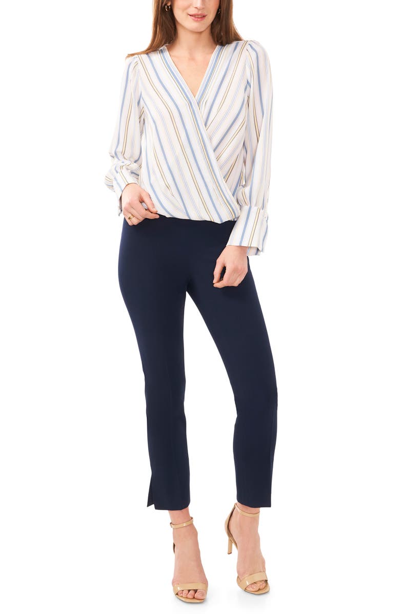 Halogen<sup>®</sup> Stripe Surplice Top, Alternate, color,