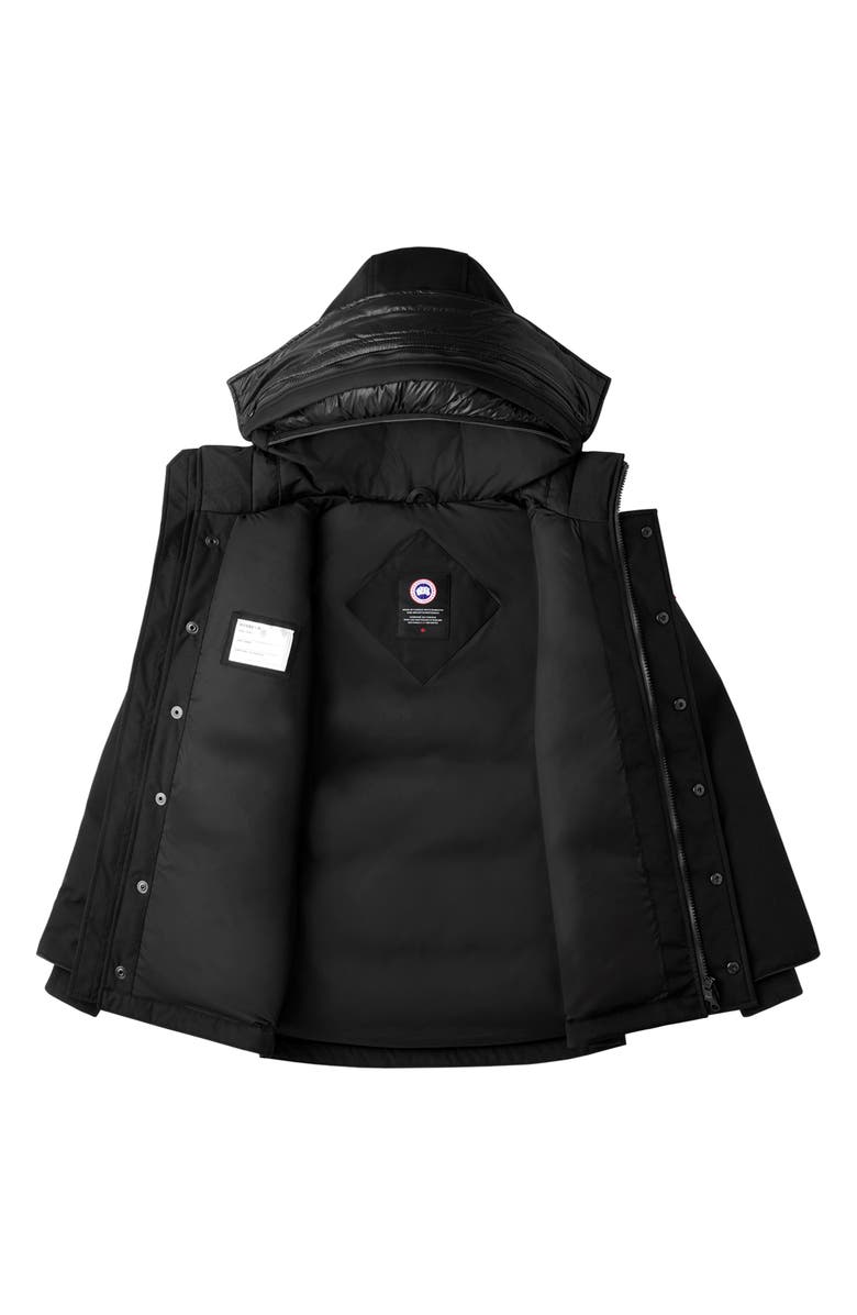 Canada Goose Kids' Logan Hooded 625 Fill Power Down Parka, Alternate, color, Black - Noir