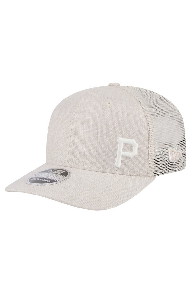New Era Men's New Era Light Beige Pittsburgh Pirates Flawless 9SEVENTY Stretch-Snap Hat, Main, color, Light Beige