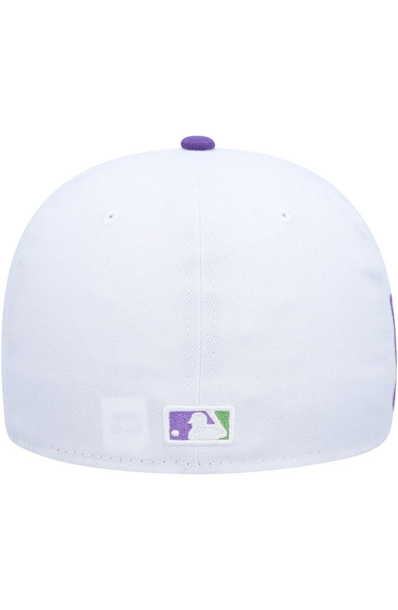 New Era Men's New Era White Colorado Rockies 25th Anniversary Side Patch 59FIFTY Fitted Hat, Alternate, color, 