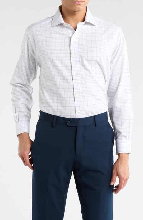 Brooks Brothers Grid Print Non-Iron Regular Fit Dress Shirt