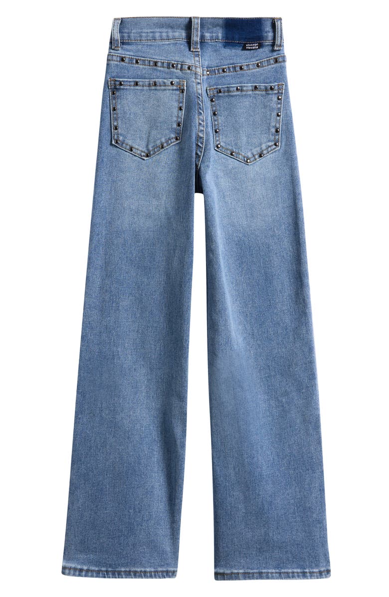 Vintage Havana Kids' Studded Wide Leg Jeans, Alternate, color,