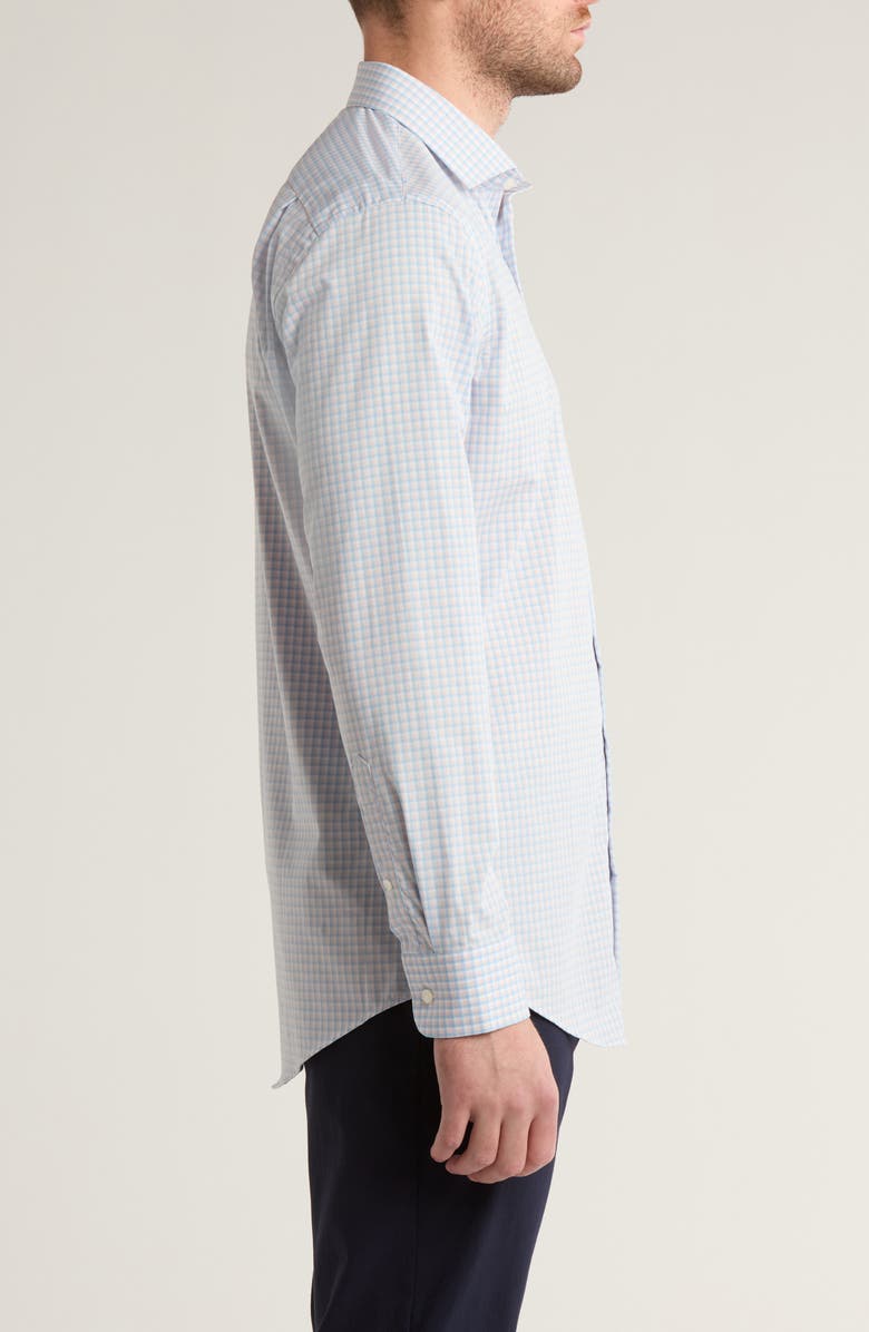 Nordstrom Trim Fit Easy Care Check Cotton Dress Shirt, Alternate, color, 