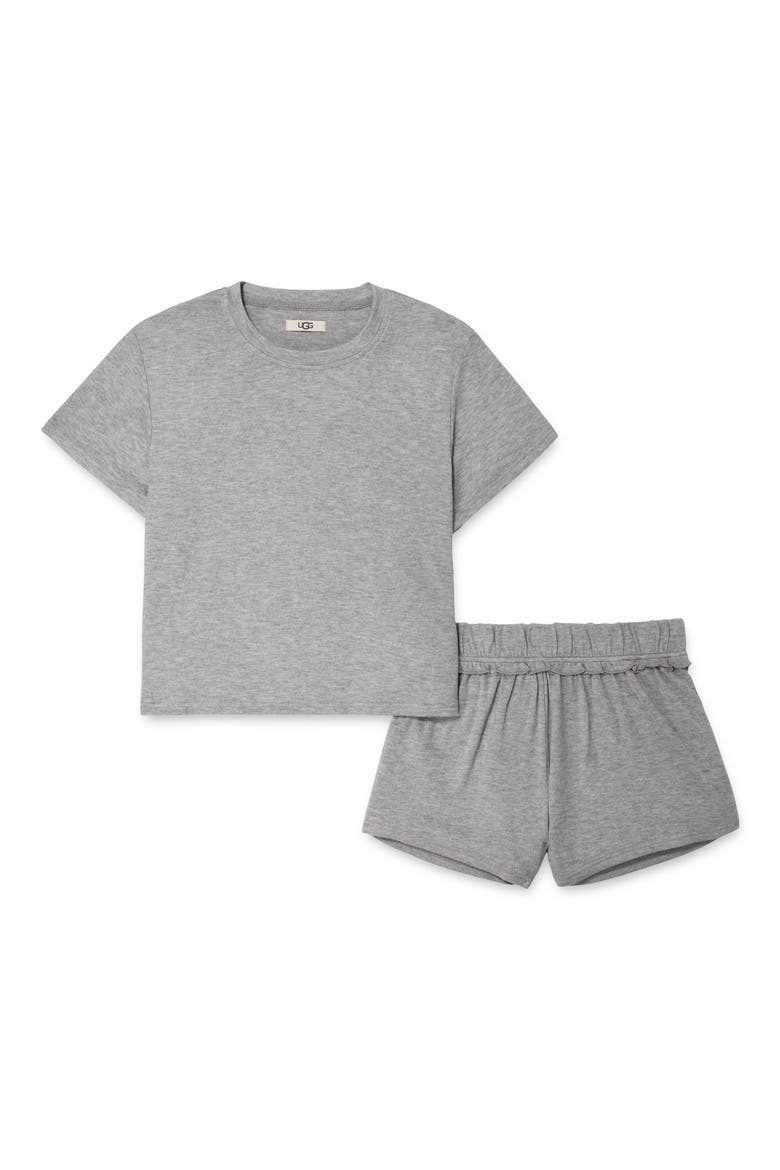 Aniyah Short Pajamas, Alternate, color, GREY HEATHER