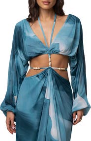 JLUXLABEL Selene Draped Top