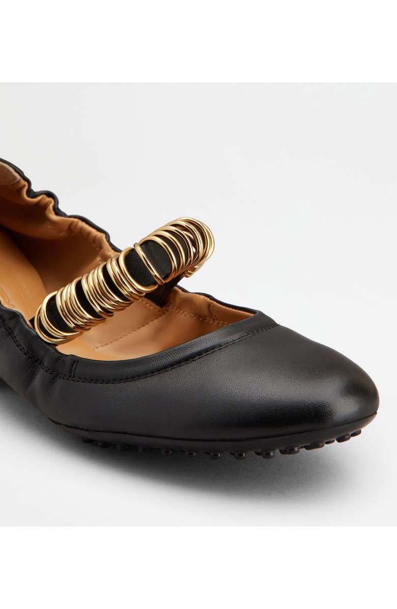 Tod's Ring Mary Jane Flat, Alternate, color, Nero