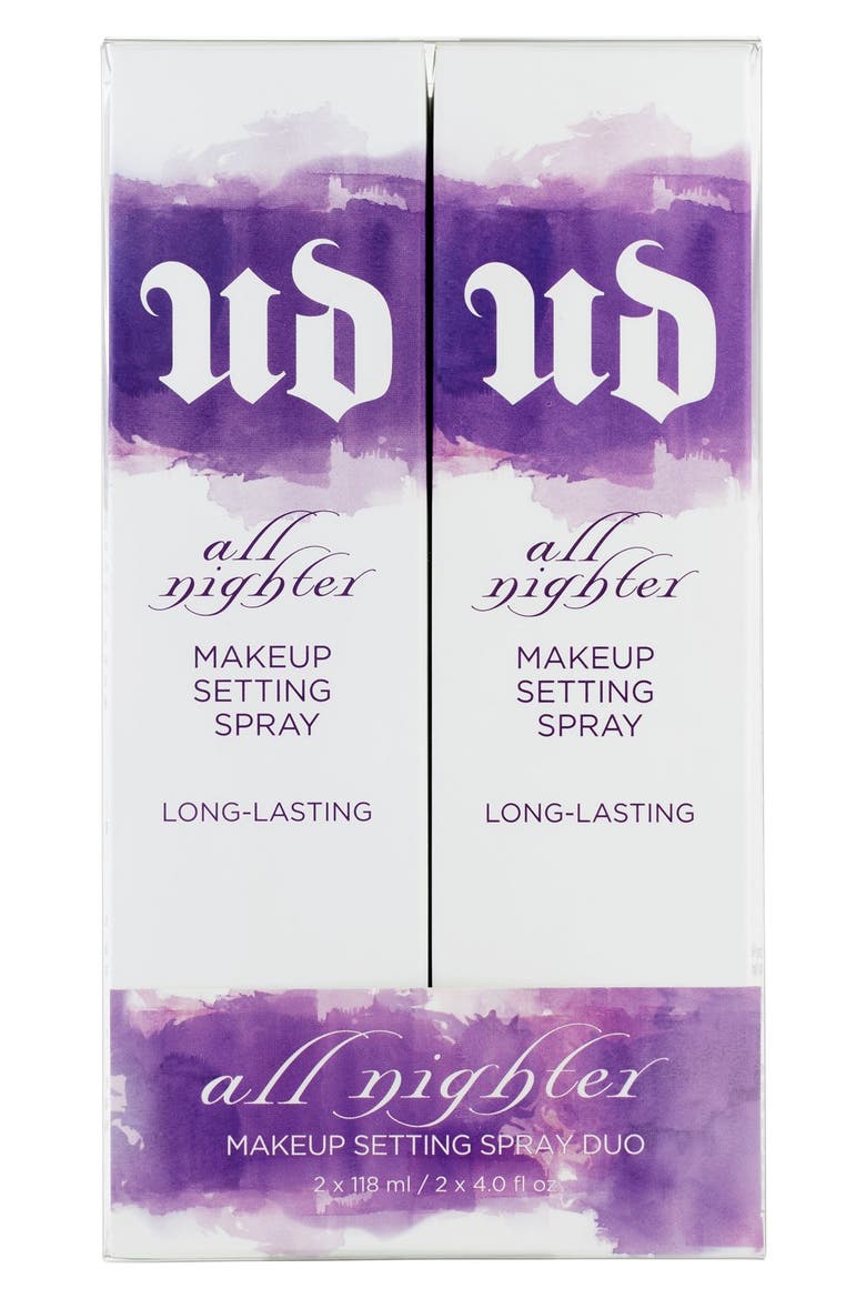 'All Nighter' Makeup Setting Spray Duo (Limited Edition), Alternate, color, NO COLOR