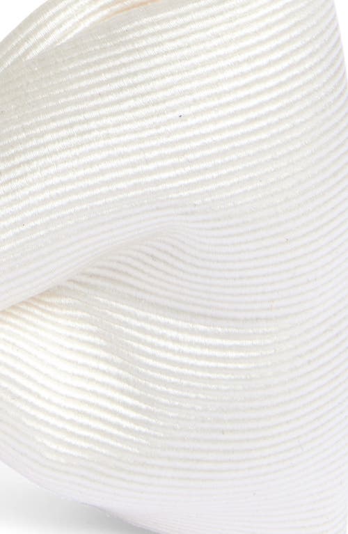 Tom Ford Pre-tied Solid Mogador Bow Tie In White