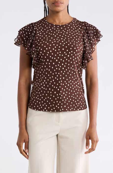 Ruffle Sleeve A-Line Top