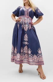 City Chic Higher Love Floral Print Maxi Dress