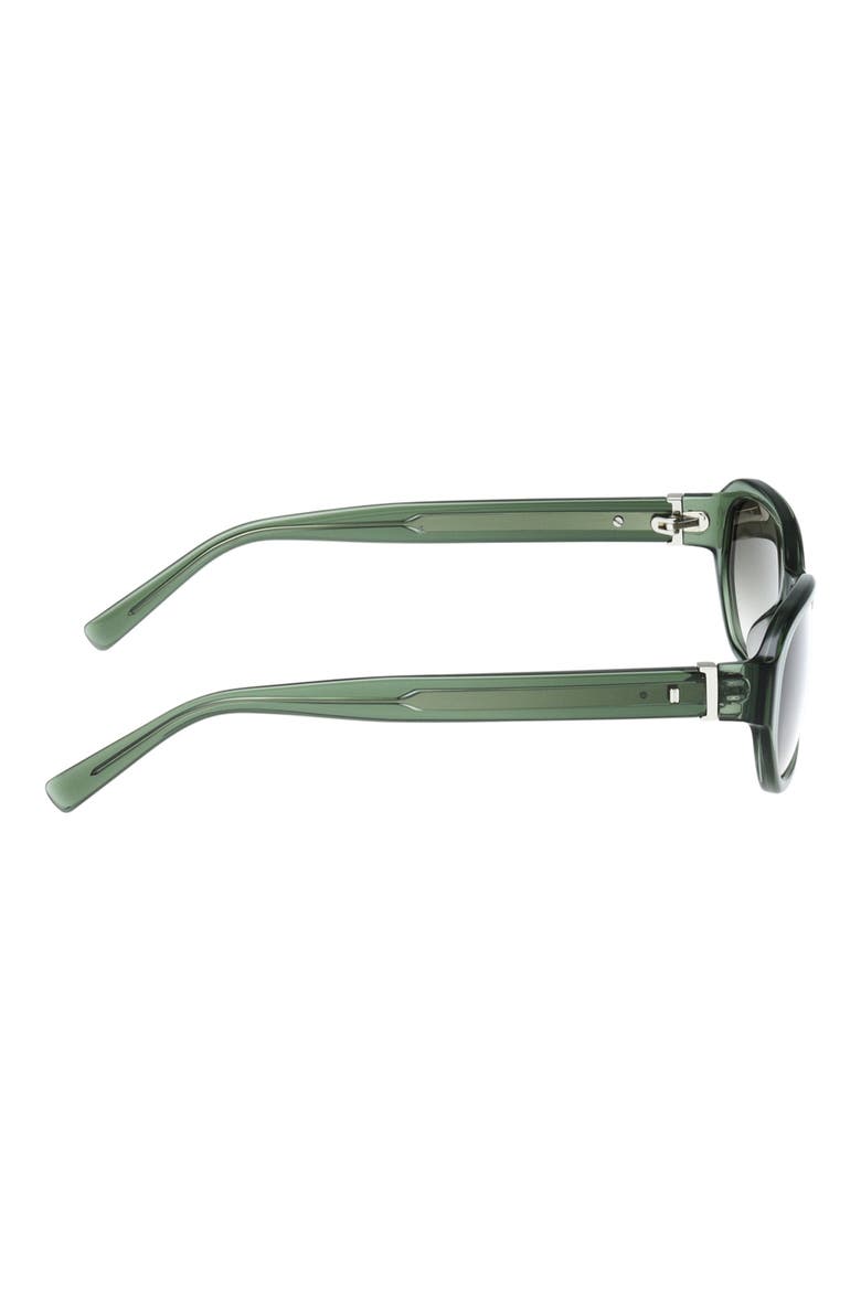 52mm Oval Sunglasses, Alternate, color, LIGHT GREEN / GRADIENT GREEN