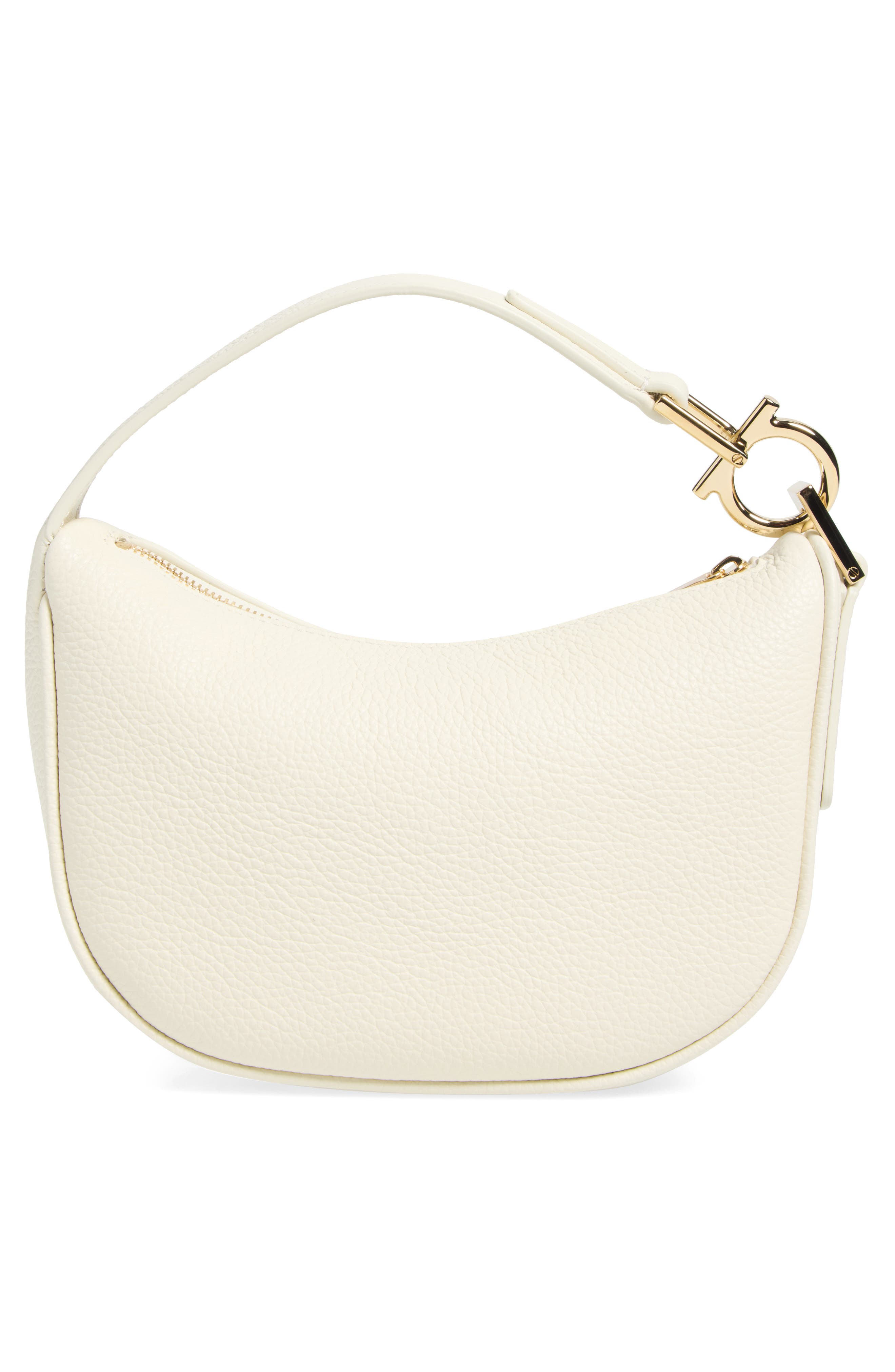 Mini Smile Leather Top Handle Bag, Alternate, color, MASCARPONE
