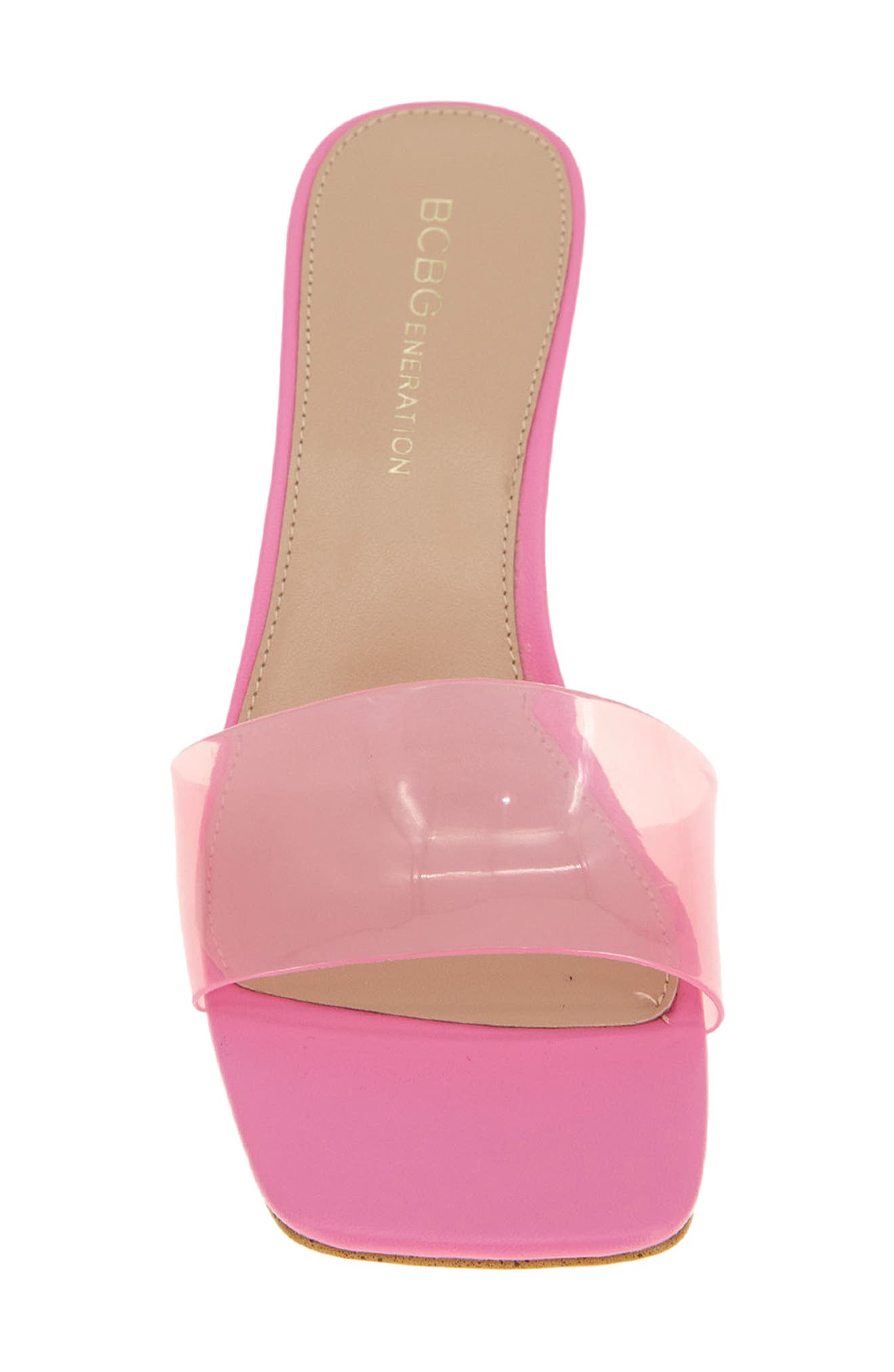 Luckee Block Heel Slide Sandal, Alternate, color, BUBBLEGUM