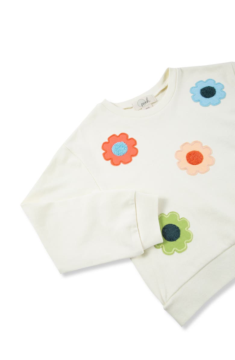 Peek Aren't You Curious Kids' Flower Sweater & Flare Pants Set, Alternate, color, 