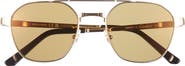 Cartier 52mm Polarized Pilot Sunglasses