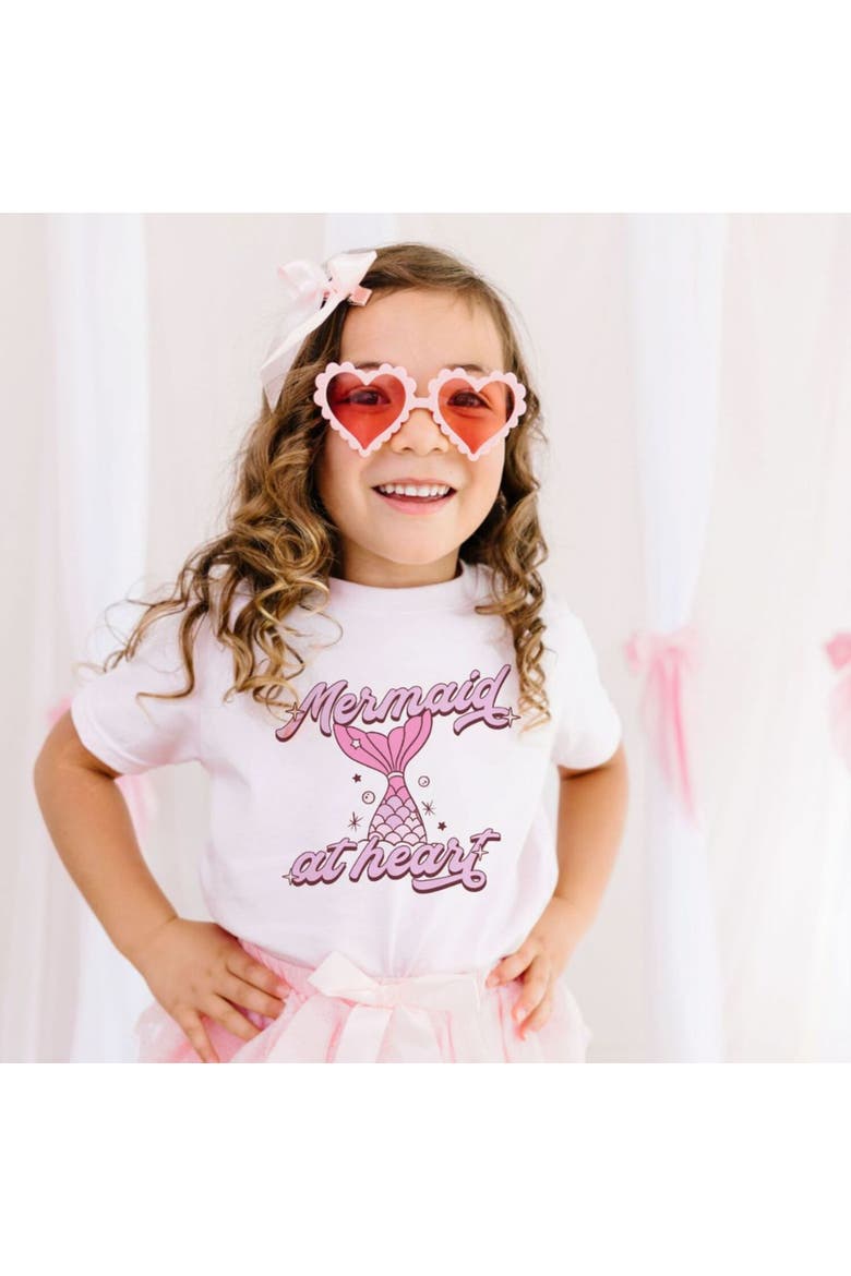 Mermaid At Heart Short Sleeve T-Shirt, Alternate, color, Pink