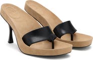 MANGO Two Tone Thong Slide Sandal