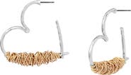 Robert Lee Morris Wire Heart Earrings