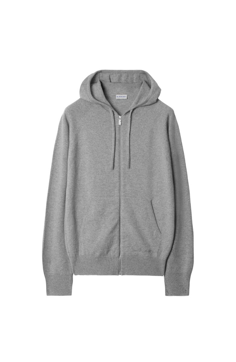 Burberry Cashmere Blend Zip Hoodie, Alternate, color,