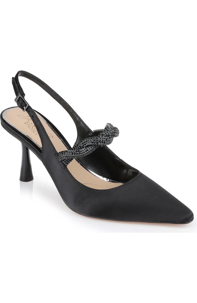 Jewel Badgley Mischka Tierney Slingback Pointed Toe Pump, Main, color,