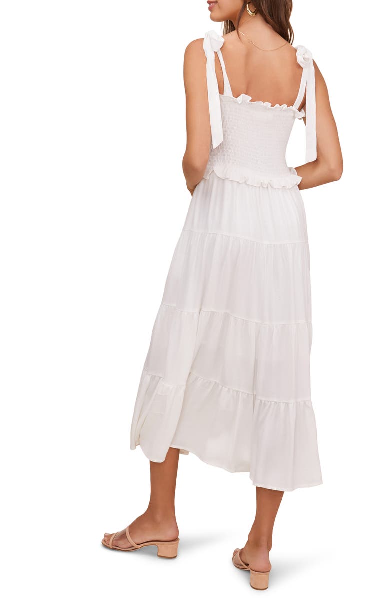 ASTR the Label Promenade Smocked Bodice Midi Dress, Alternate, color,