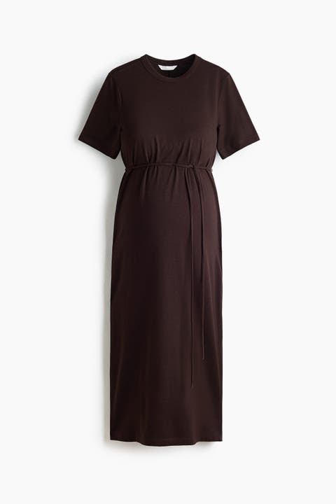 Mama Tie-detail T-shirt Dress