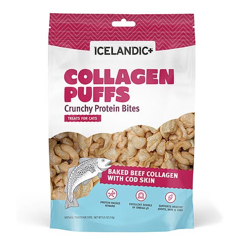 Collagen Puffs Baked Beef Collagen With Cod Skin .5oz Bag