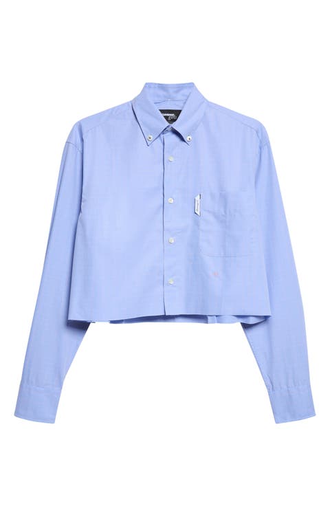Cropped Oxford Shirt