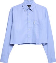 Hommegirls Cropped Oxford Shirt