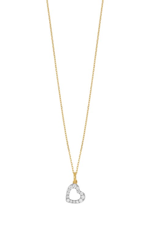 Open Heart Diamond Pendant Necklace - 0.13ct. (Nordstrom Exclusive)