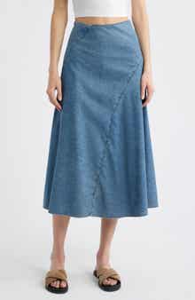 rag & bone Lisbon Denim Midi Skirt