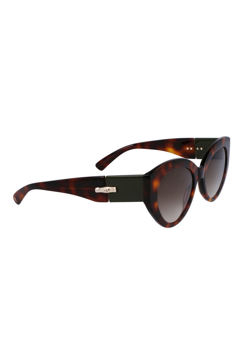 54mm Gradient Cat Eye Sunglasses, Alternate, color, HAVANA