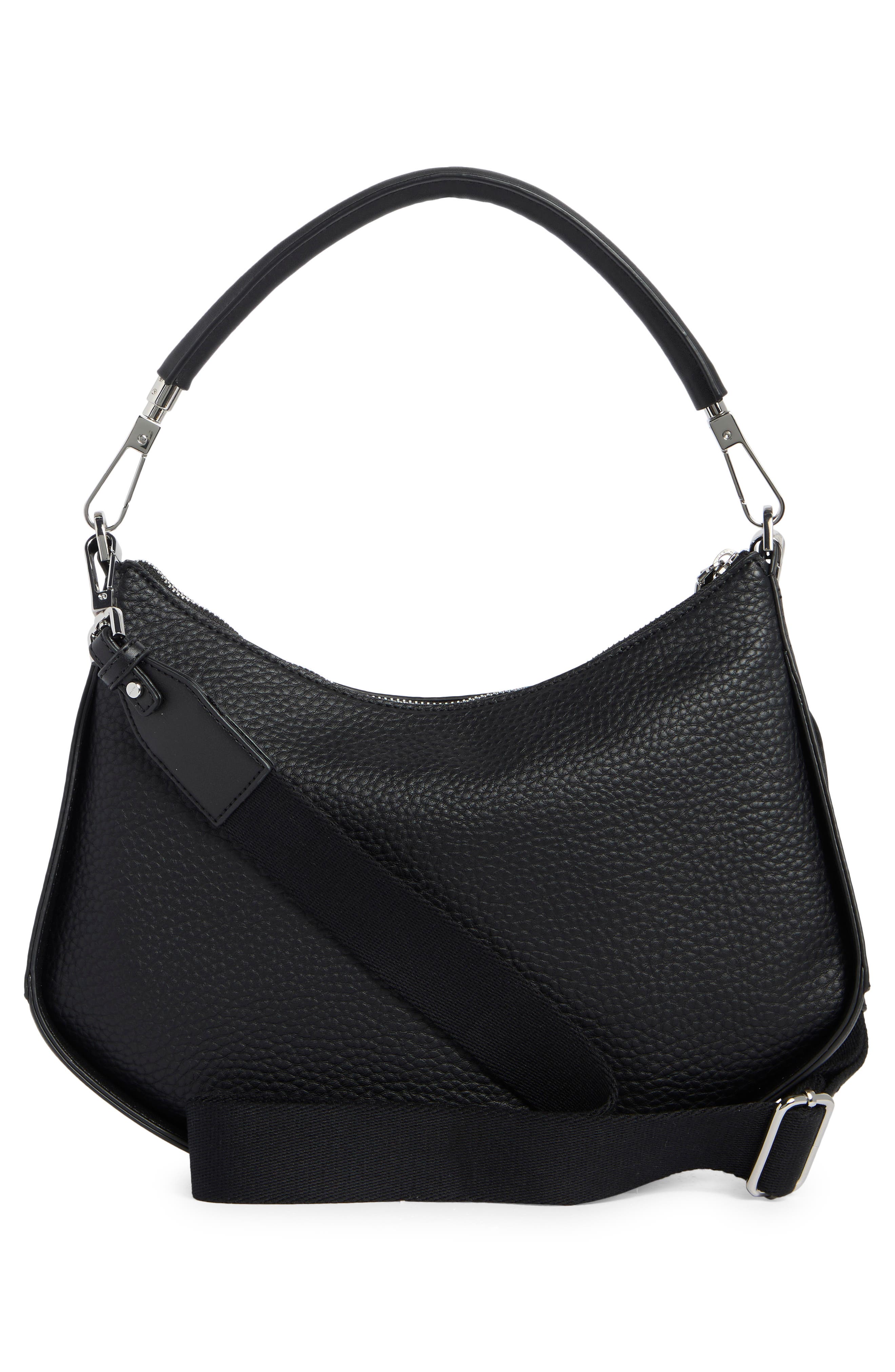 Calvin Klein Winny Shoulder Bag, Alternate, color, Black Silver