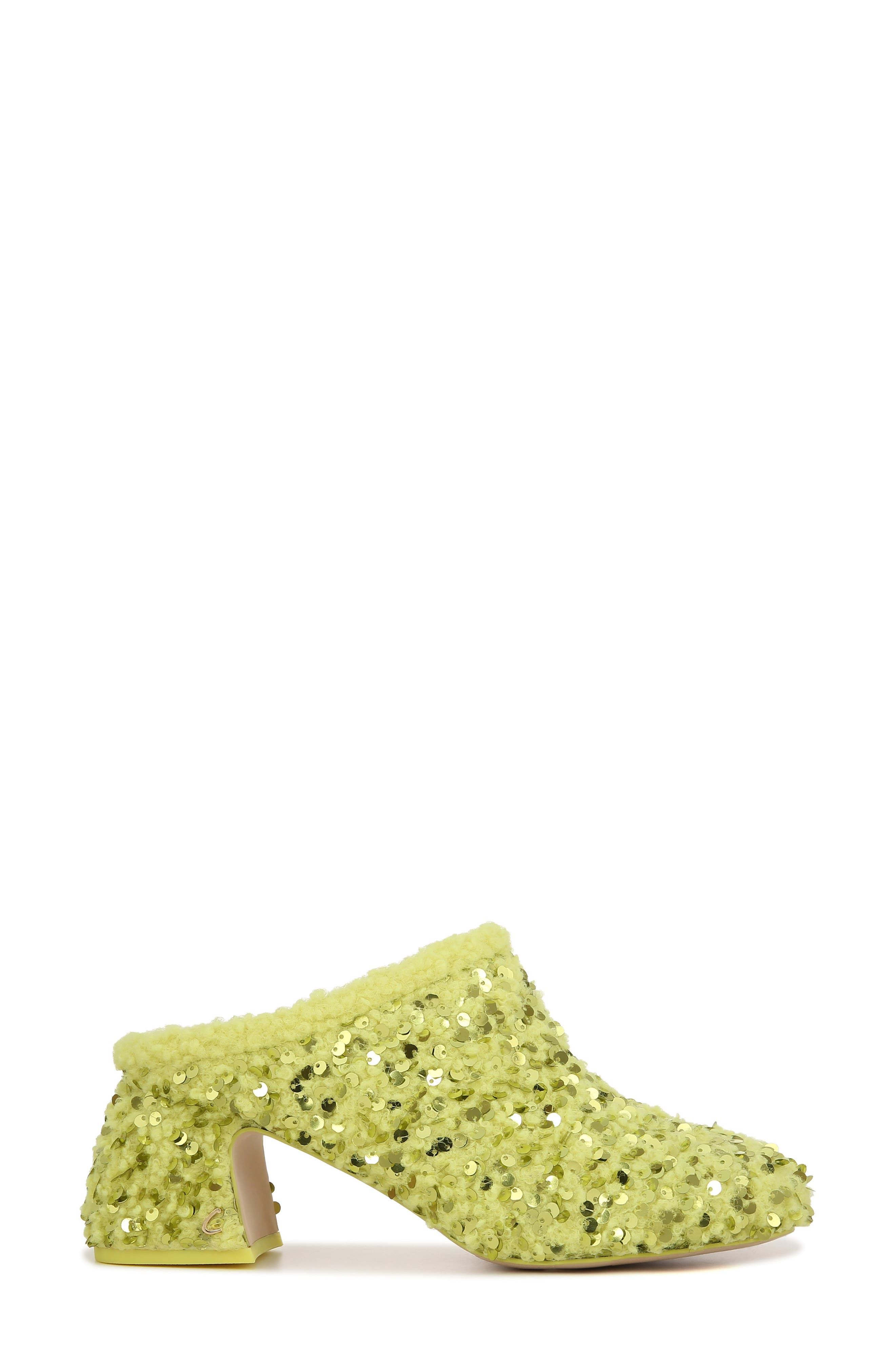 Circus NY by Sam Edelman Orin Sequin Mule, Alternate, color, Acid Lime
