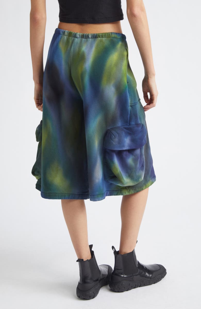 Collina Strada Charcoal Cargo Sweat Shorts, Alternate, color, Aurora